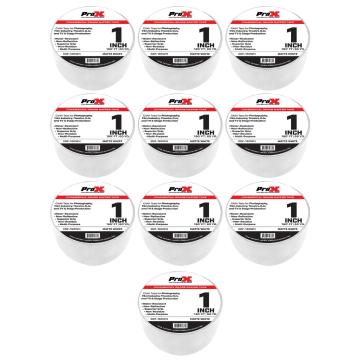 ProX XGF-160WH 180FT 1" Commercial Grade Matte White Gaffer Tape 10 Package