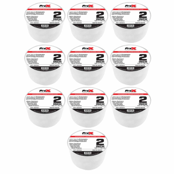 ProX XGF-260WH 180FT 2" Commercial Grade Matte White Gaffer Tape 10 Package