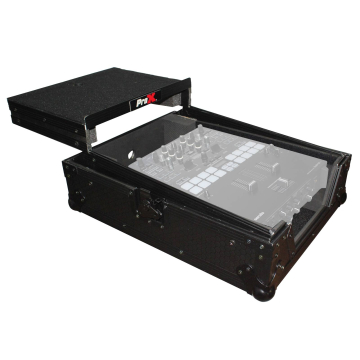 ProX XS-DJMS9LTBL Black on Black Flight Case for Pioneer DJM-S9 & DJM-S7 Mixer with Sliding Laptop Shelf