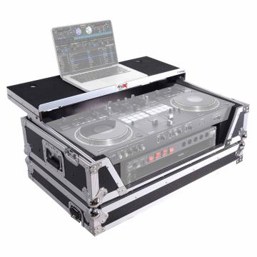 ProX XS-REV71K2U-WLT-LED Flight Case for Pioneer DDJ-REV7, DDJ-1000/SRT - Includes 2U Rackspace, Laptop Shelf, & Wheels