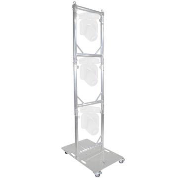 ProX XT-GRU-PKGX3 Truss Modular 3X Rapid U Grid Trio Package for Lighting with Rolling Aluminum Baseplate