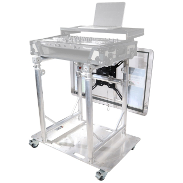 ProX XT-MMDJTV01 Modular Mobile Media DJ Station Booth for ProX XT-GRU Rapid Grid Modular System