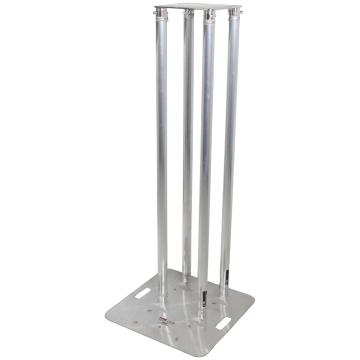 ProX XT-S4X492TOTEM 4.92 FT Totem Package Includes a 12" Top Plate 24" Base Plate and Four 1.5m F31 Tubes with White Scrim Cover