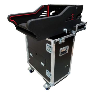 ProX XZF-MIDM32R Flip-Ready Hydraulic Easy Retracting Lifting Console Case with 1U Rack Space for MIDAS M32R Digital Console by ZCASE