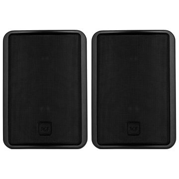 RCF MR 40 Pair of Passive 160W 4" Two-Way Bass Reflex Speakers - Black