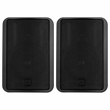 RCF MR 50T Pair of Passive 240W 5" Two-Way Bass Reflex Speakers with Line Transformer - Black