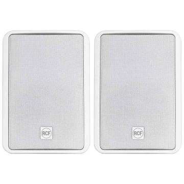 RCF MR 40 W Pair of Passive 160W 4" Two-Way Bass Reflex Speakers - White