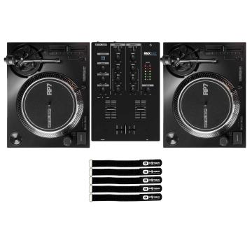 Reloop RP-7 Professional 7" DJ Turntable System 2-Pack with RMX-10BT DJ Mixer Package