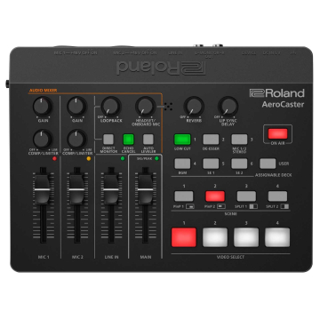 Roland AeroCaster VRC-01 Wireless A/V Switching System with Hardware Control Surface/Audio Interface and iPad App