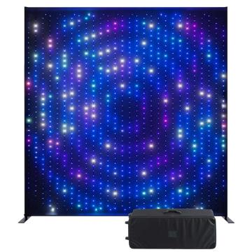 Twinkly Lightwall 8.2 x 8.9 FT LED sound active backdrop, curtain, facade with Stand and Case