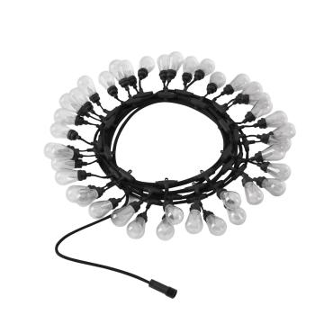 Twinkly Dots Black Wire RGB LED String Lights – 400 Multicolor LEDs, 65.6ft, App Controlled