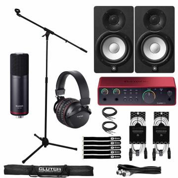 Yamaha HS5 5" Powered Studio Monitors with Focusrite Scarlett 2i2 Studio 4th Gen Audio Interface Package