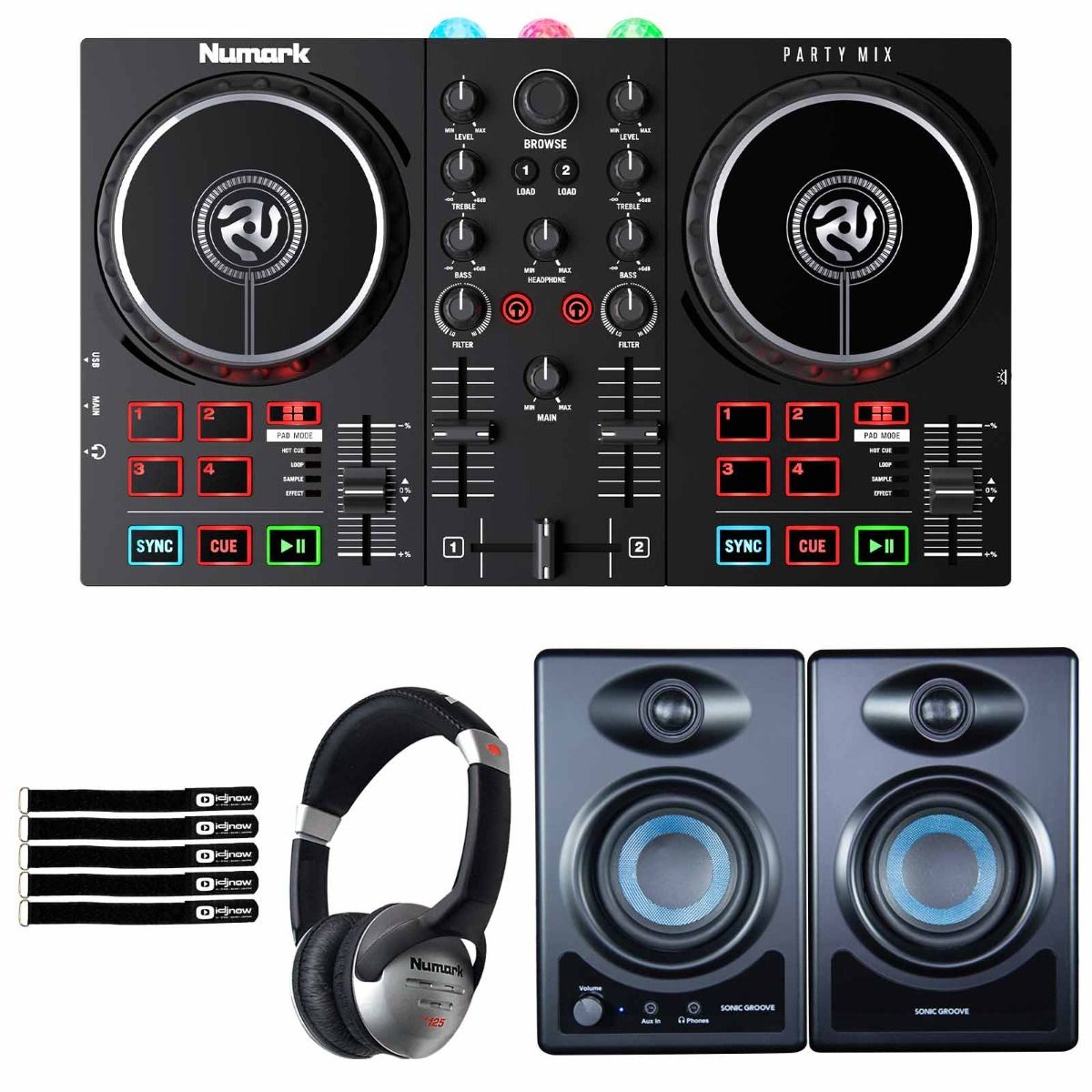 Amazon.com: Numark Mix II Controller Set for Beginners with