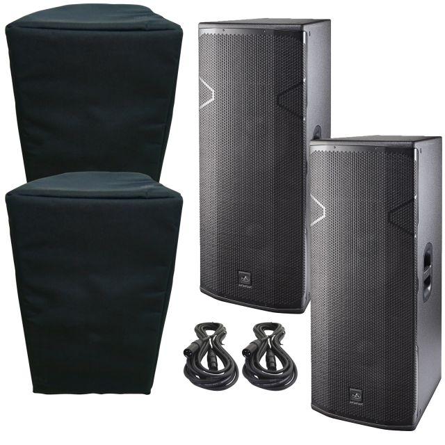DAS Audio ACTION-525A Two-Way Dual 15 1000W Powered Portable PA Speaker  with DSP Processor