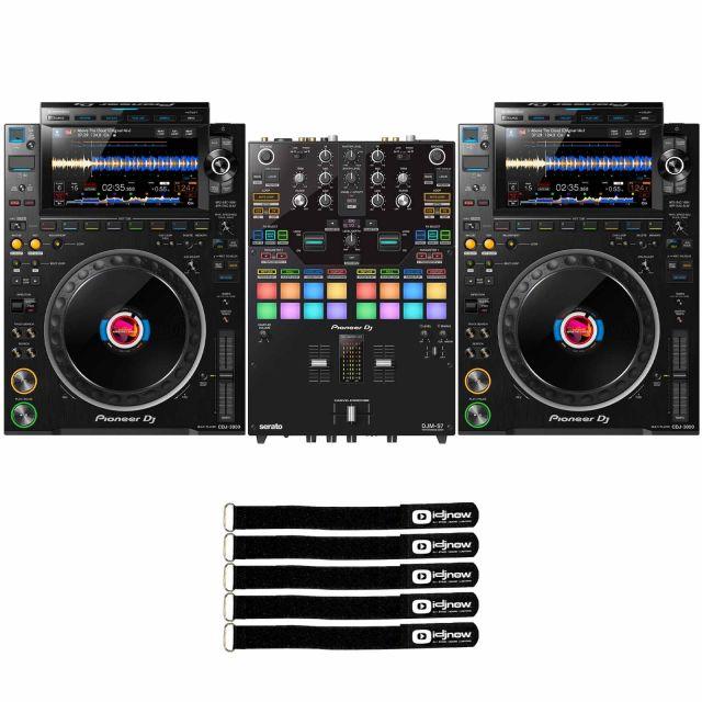 2x Pioneer DJ CDJ-3000 with DJM-S7 & Black Cases | IDJNOW