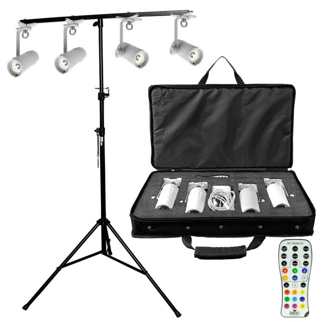 Chauvet DJ EZpin 4 Pin-Spotting Package with T-Bar Stand | IDJNOW