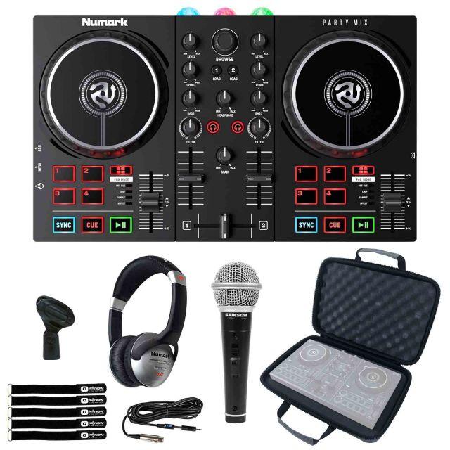 Numark Party Mix II Controller w/ Headphones & Mic | IDJNOW