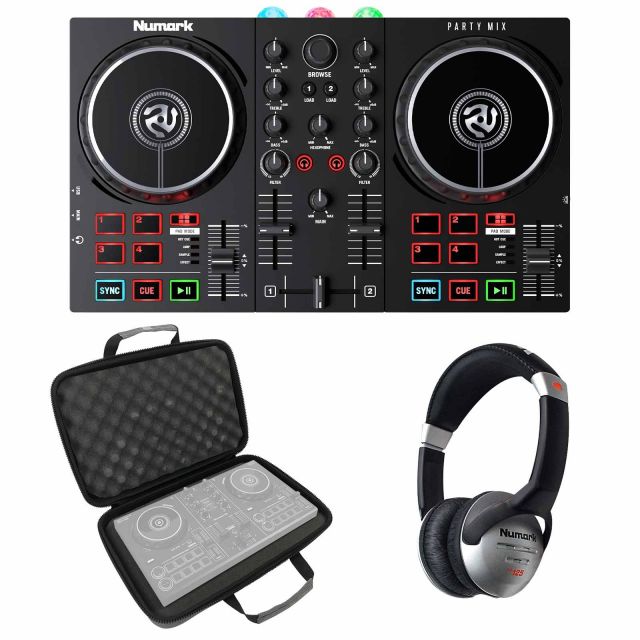 Numark Party Mix II Controller w/ Headphones & Mic | IDJNOW