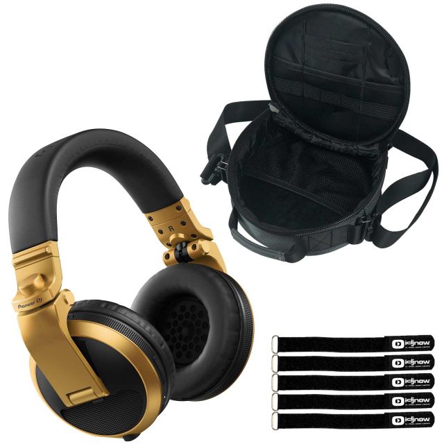 Pioneer DJ HDJ-X5 Silver Headphones with IDJNOW Bag Gear 