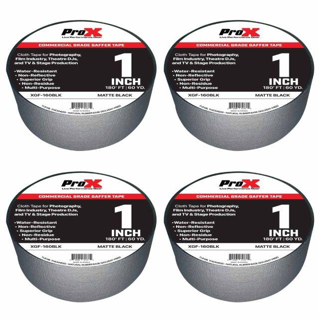 Prox XGF-160WH 1 Commercial Grade Matte Gaffer Tape 180ft 60yd - White