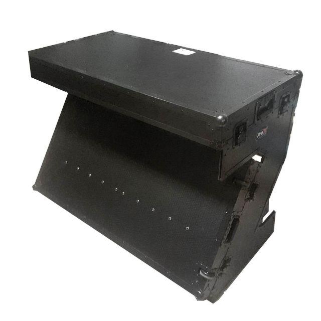ProX XS-ZTABLE JR Z-Table Jr - Mesa plegable para DJ, estación de trabajo  móvil, estilo estuche de vuelo con asas y ruedas
