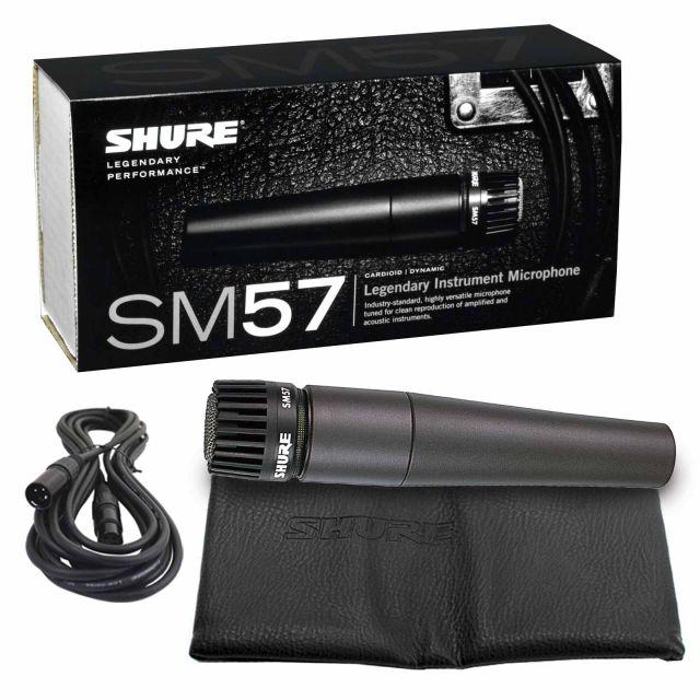 Recording vocals using the legendary Shure SM57 dynamic microphone