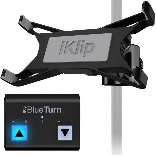 iRig BlueTurn / iKlip Xpand タブレット譜面化セット IK Multimedia iRig BlueTurn + iKlip Xpand Bundle | Sweetwater
