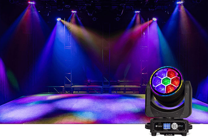 ColorKey Creator BX7 Wash LED Moving Head in action