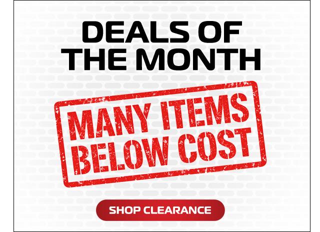 Clearance - Many Items Below Cost